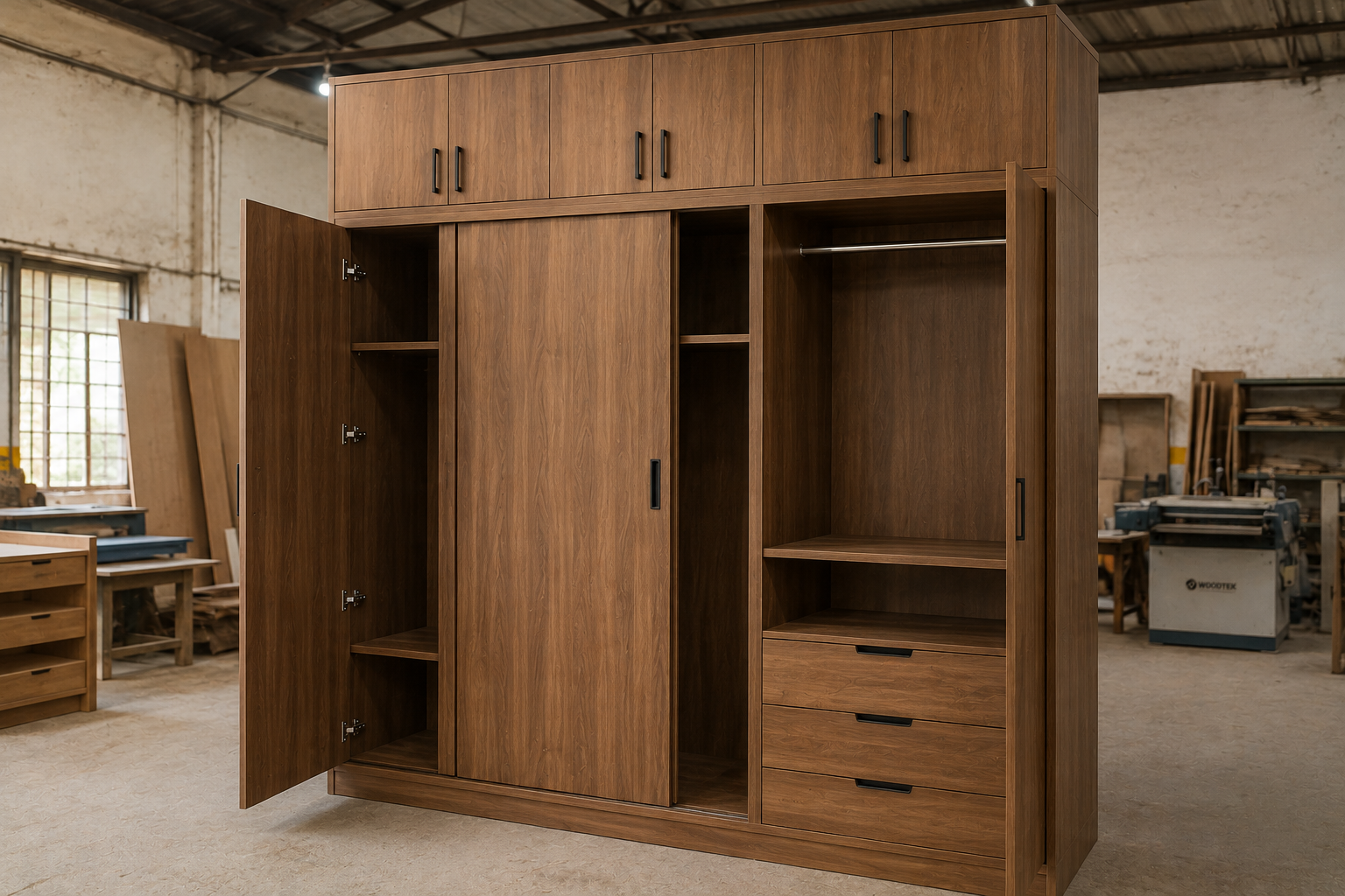 Premium Finish Wooden Wardrobe